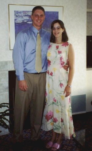 Katie and Barry before Kim's wedding